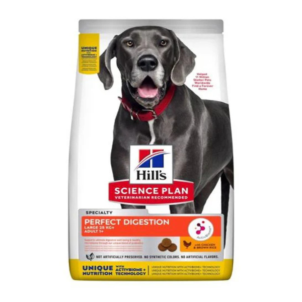 Hill's Science Plan Perfect Digestion Chicken & Brown Rice Large Breed Adult Dog Food 14KG Healthy Digestion UAE Online Sale