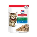 Hill's Science Plan Tender Chunks In Gravy Kitten With Ocean Fish Pouches 85G Healthy Growth UAE Online Sale