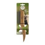 Mikki Bamboo Anti-Tangle Comb with Fine Rotating Teeth for Gentle Grooming