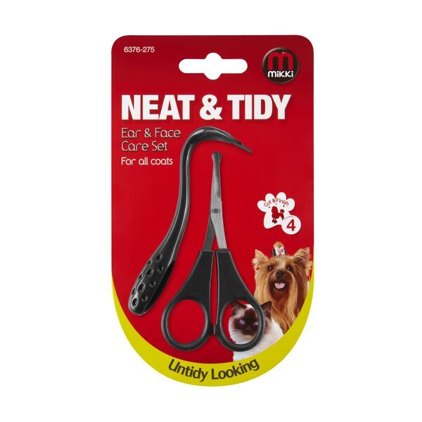 Mikki Grooming Kit for Ear and Face Care – Gentle Pet Grooming Tools