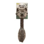 Mikki Furzz Braided Buffalo – Soft Squeaky Dog Toy with Rope Design