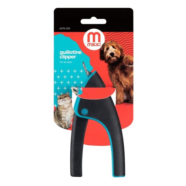 Mikki Guillotine Nail Clipper for Dogs and Cats with Easy Grip Handle
