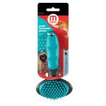 Mikki Massage Slicker grooming brush for cats and dogs with soft pins