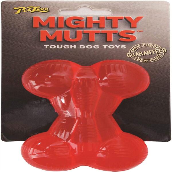 Mikki Mighty Mutts Strong Rubber Bone Chew Toy For Dogs