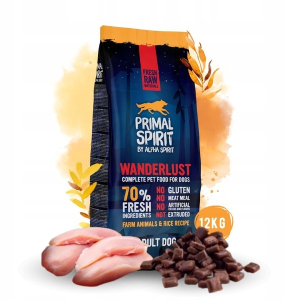 Alpha Spirit Primal 70% Wanderlust Dog Food UAE Online Sale