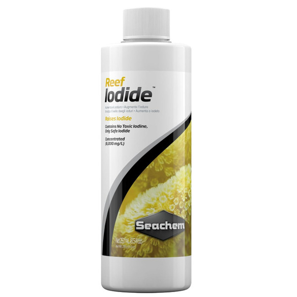 Seachem Reef Iodide 250ml Stabilized Iodine Supplement for Coral Health in Marine Aquariums