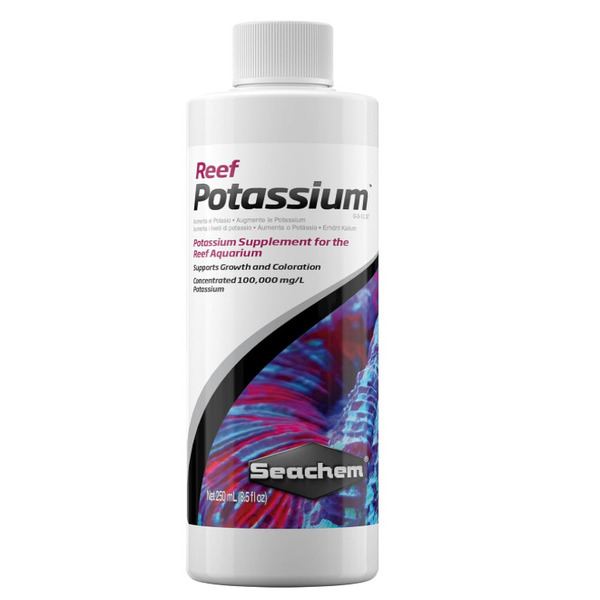 Buy Seachem Reef Potassium 250ml to Support Coral Color and Growth in Reef Aquariums