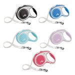 Flexi New Comfort 8m Retractable Tape Leash for Large Dogs up to 50kg – Available in Black, Blue, and Red