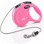 Flexi New Classic Cord 8 Meter pink cord for Dogs up to 20kg – Retractable Dog cord Leash with Ergonomic Grip