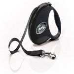 Flexi Style Tape 5m medium retractable dog leash in Black, white Mint, and Rose colors up to 25kg for medium dogs