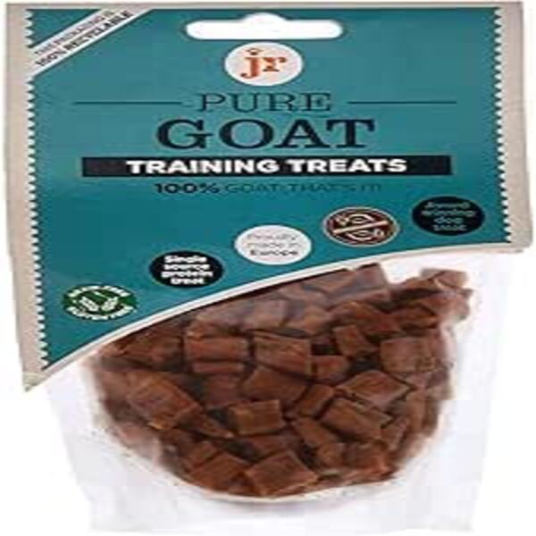 JR Pet Products Pure Goat Training Treats 85g – Natural grain-free high-protein dog rewards for training and positive reinforcement