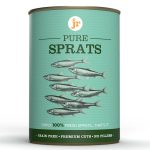 JR Pet Products Pure Sprats Topper/Mixer 400g – Natural grain-free high-protein meal boost for dogs and cats.