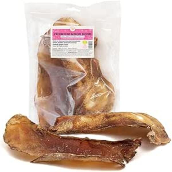 JR Pet Products Premium Moon Bone Pk2 – Natural long-lasting beef cartilage dog chews for dental health.